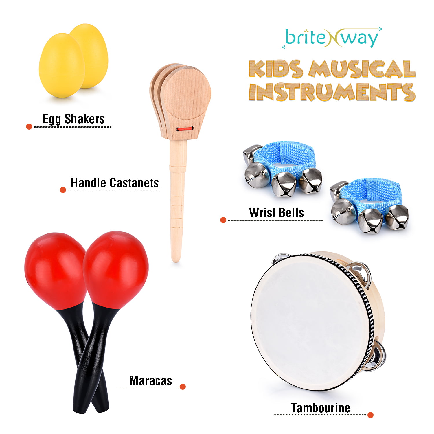 Educational & Musical Percussion for Kids & Children Instruments Set 21 Pcs 