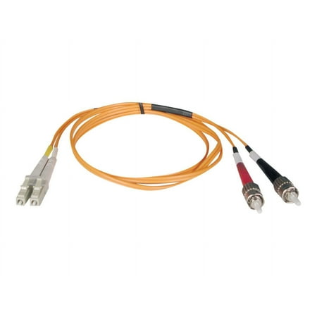 UPC: 0037332130327 | Tripp Lite N518-02M Tripp Lite Duplex Multimode 50/125 Fiber Patch Cable – (LC/ST) 2M (6-ft.)