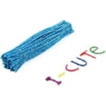 thumbnail image 5 of Pipe Cleaners 200 Pcs Glitter Chenille Craft Supplies Pipe Cleaners Glitter Chenille for Kids Art Craft Project (Blue, 6mm x 12 Inch) Colorful Pipe Cleaners, 5 of 5