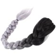 thumbnail image 1 of Extension de Queue de Cheval Tressée, Extension de Cheveux Lisse pour Femmes Noires, 1 of 8