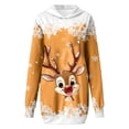 thumbnail image 4 of Womens Christmas Dress Christmas Party Dresses 2024 Women's Christmas Christmas Print Hoodie Dress, 4 of 4