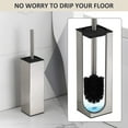 thumbnail image 2 of Toilet Brush Holder Freestanding,Brushed Nickel,304 Stainless Steel,SUS304 Toilet Bowl Brush and Holder for Bathroom - Space Saving,Sturdy,Deep Cleaning,Covered Brush, 2 of 12