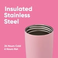 thumbnail image 4 of Vaso de café Owala SmoothSip Slider, aislante, 600 ml, rosa, 4 of 5