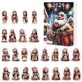 thumbnail image 1 of SgJHXb 2D Acrylic Ornament Set Christmas Countdown Ornament Calendar Double Printed Ornament Set Calendar Christmas Kids' Favorite Ornament Toy Set Christmas Tree Ornament Set, 1 of 6