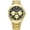 Gold, variant on Men's Black Chronograph Stainless Steel Dress Watch Classic Quartz, Elegant Design, Water-Resistant (Gold)