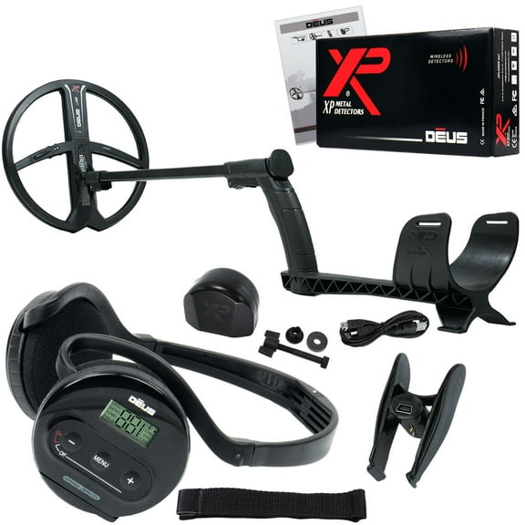 XP Deus Metal Detector with Backphone Headphones and 11inch Waterproof Search Coil