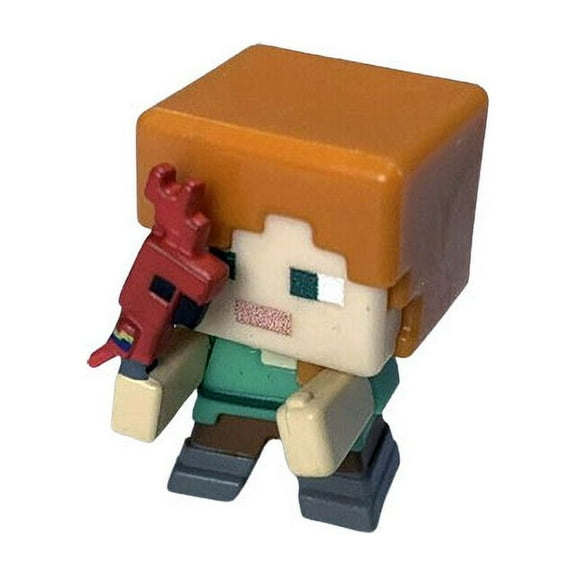 Mattel - Minecraft TNT Series 25 Mini Figure - ALEX Holding Parrot (1 inch)(Loose)