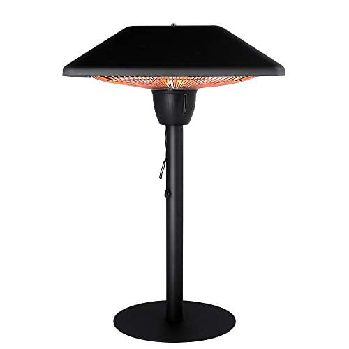 Star Patio Electric Heater, 36 Inch Outdoor Table Top Patio Heater In Black Finish