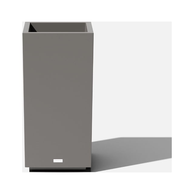 Veradek Block Series Jardinière Haute en Plastique à Piédestal - Gris