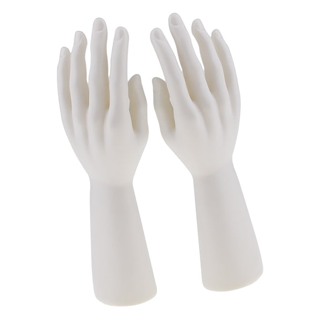1 Masculina de Maniquí para Exhibición de Guantes de Joyería Blanco Sharpla Maniquí de la exhibición de la mano
