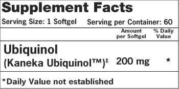 Qunol Ubiquinol CoQ10 Softgels, 200mg, Extra Strength, Heart Health Supplement, 60 Count