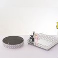 thumbnail image 4 of Bandeja de metal Bandeja de almacenamiento de hierro de estilo europeo Bandeja decorativa de cristal para cosméticos Adornos ligeros de lujo, 4 of 5