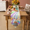 thumbnail image 5 of Table Runners 60 Inches Long, Happy Birthday Cotton Linen Kitchen Dining Coffee Table Runner for Party Home Decor, Colorful Balloon Ribbon Cake Tabletop Dresser Scarves Runner Decor 13x60 Inch, 5 of 9