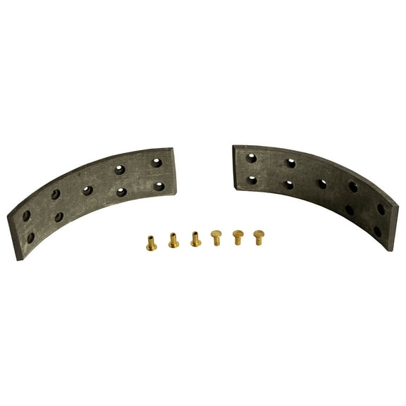 Brake Shoe Lining Kit 2 Linings w/ Rivets ALLIS CHALMERS D17 WD45 70231633