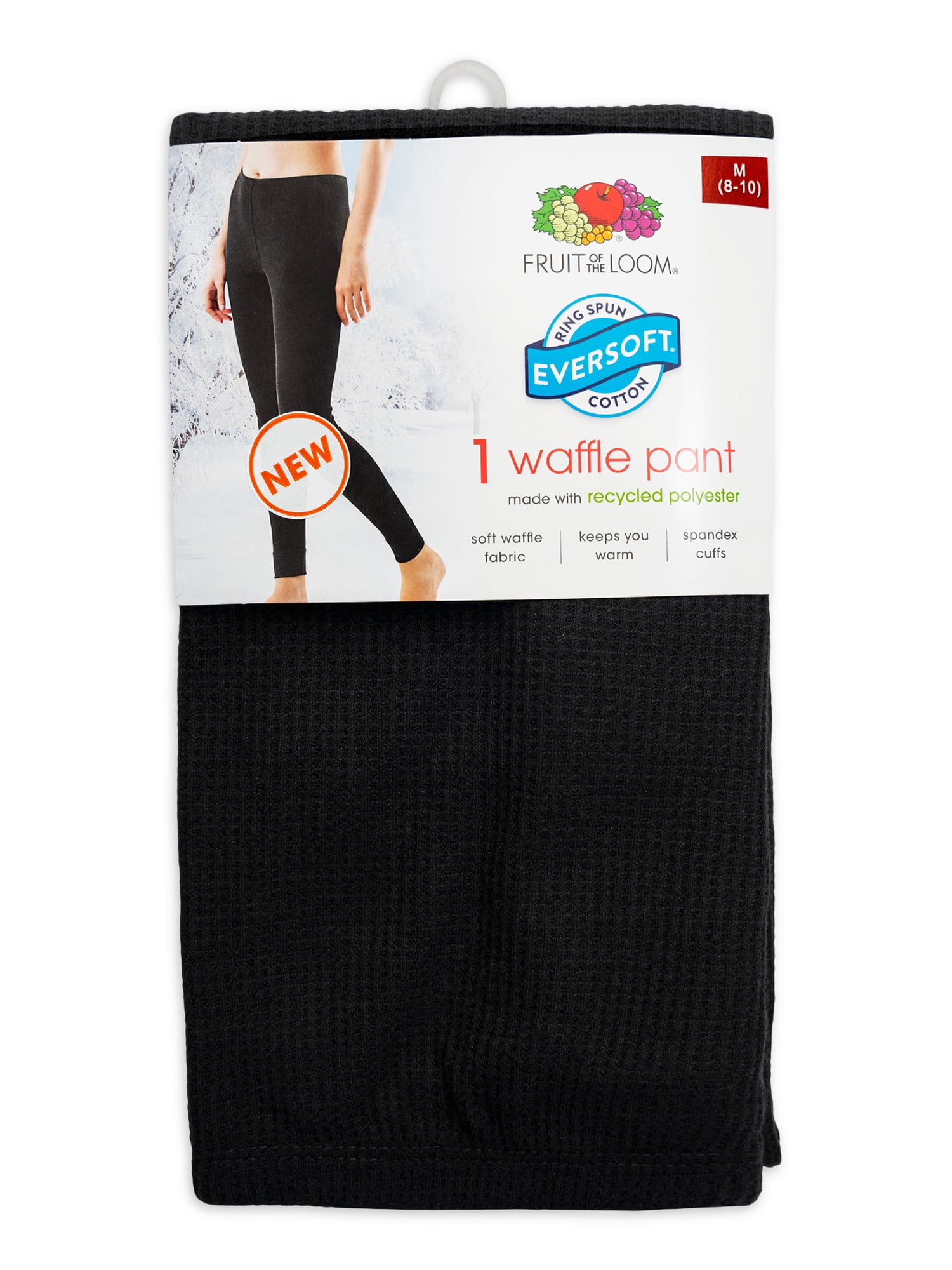 Fruit of the Loom Women's and Women's Plus Eversoft Waffle Thermal Bottom, 2-Pack