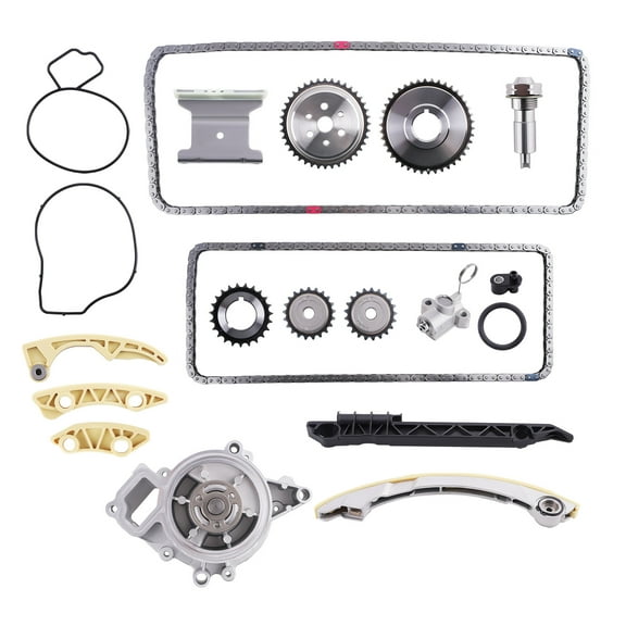 maXpeedingrods Timing Chain Kit Water Pump Fit for Chevy Equinox Buick Verano GMC Terrain 2.4L Replaces 90537338 90537370