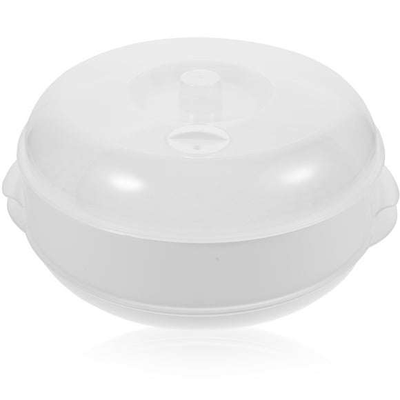 BRIGHTFUFU Vaporera doméstica, herramienta de cocina, vaporera de alimentos para cocina, vaporera para microondas con tapa de ventilación