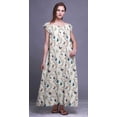 thumbnail image 3 of Bimba PrintedÂ&nbsp;NightwearÂ&nbsp;for Women Rayon Long Maxi Dress Sleepdress Night Gown, 3 of 4