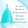 thumbnail image 5 of Blossom Menstrual Cup with Wash (Large, Sporty Blue), 5 of 8
