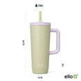 thumbnail image 4 of Ello 24 oz Ultra Clean Stainless Steel Tumbler with Bottle Bag Sling, Sage, 4 of 6