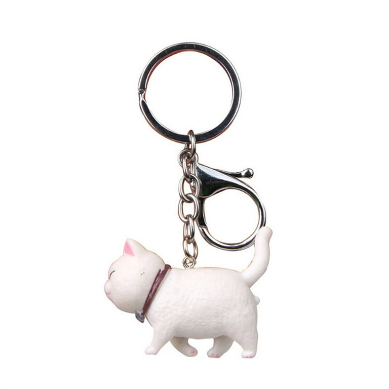 Dido Cartoon Animal Bag Pendant Keyring Handbag Pouch Car Cute Aesthetic  Keychain Girls Kids Ornament Birthday Gift Accessories White 