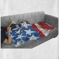 thumbnail image 6 of American Flag Soft Flannel Fleece Blanket, Culture Flag Solidarity of USA Stars Inspiration Retro Royalty Vintage Art, Cozy Plush for Indoor and Outdoor Use, 70" x 90", Coral White, by Ambesonne, 6 of 6