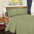 thumbnail image 2 of Superior Cotton Blend 600 Thread Count Duvet Cover Set, King/ California King, Sage, 2 of 4