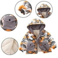 thumbnail image 4 of CSCHome Baby Kids Boys Winter Hood Cotton Coats，9M-6Y Newborn Thicken Warm Puffer Jacket Kids Waterproof Lightweight Zipper Toddler Autumn Winter Outerwear, 4 of 9