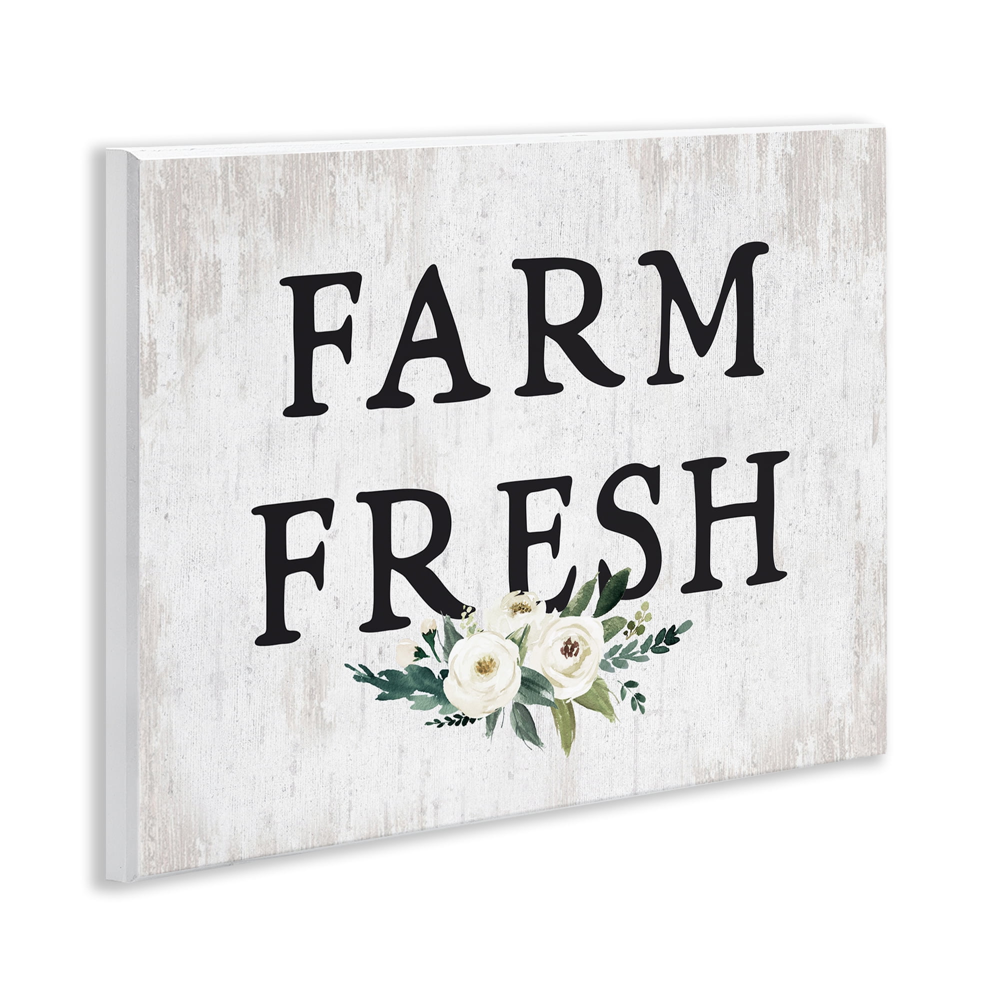Stupell Industries Farm Fresh with Roses Botanical & Floral Painting Unframed Art Print Wall Art, 14 x 11