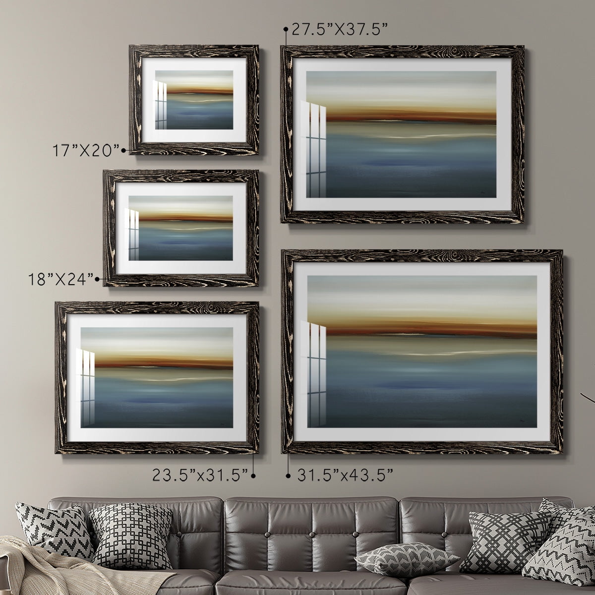 Beside the Blue II-Premium Framed Print - Ready to Hang