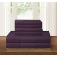 thumbnail image 3 of Elegant Comfort 1500 Hotel Quality Microfiber Wrinkle and Fade Resistant Cozy 6-Piece Bedding Set, Twin/Twin XL Purple, 3 of 5
