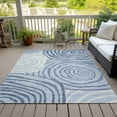 thumbnail image 6 of Addison Rugs Chantille Indoor/Outdoor Transitional Swirls Sky Washable Rectangle Rug, 5' x 7'6", 6 of 6