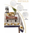 thumbnail image 2 of Vintage Sunflower Truck Table Cloth, Waterproof Tablecloth for Rectangle Tables, Wooden Yellow Summer Botanical Floral Reusable Washable Fabric Table Cover for Restaurant Kitchen Dining 60"x120", 2 of 9