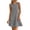 Gray, variant on Womens Summer Casual Fashion Loose Dresses Fashion Solid Casual Round-Neck Sleeveless Mini Dress Summer Spring Vacation Clothes