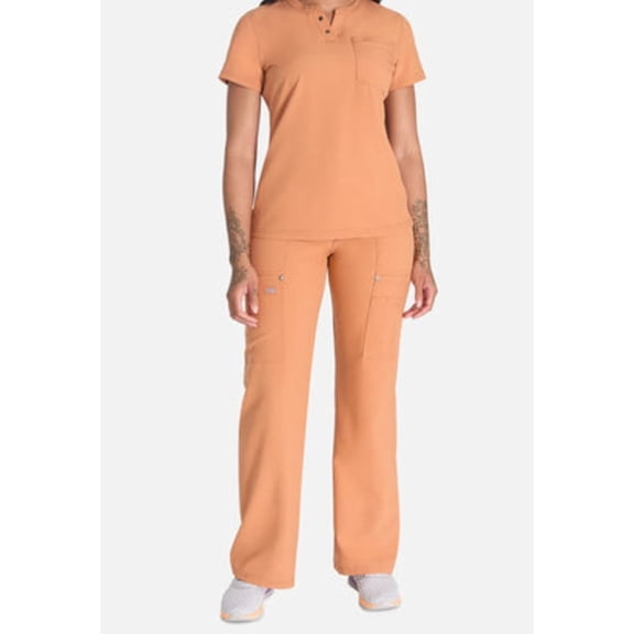 Peach Unisex Scrub Set, Adult