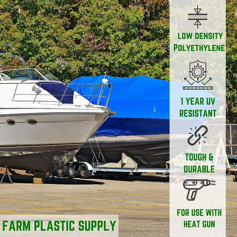 Farm Plastic Supply - Polyethylene Plastic Shrink Wrap - 7 mil (17
