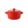 thumbnail image 3 of Ohmyroo Mini Ceramic Casserole Dish With Lid For Individual Portions, 3 of 7