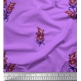 thumbnail image 1 of Soimoi Georgette Viscose Fabric Artistic Leaves Print Fabric by Yard 42 Inch Wide, 1 of 3
