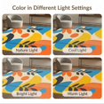 thumbnail image 7 of ODIKA 4'x6' Vibrant Multicolor Abstract Design Washable Area Rug Dynamic Geometric Patterns for Modern Spaces Pet Friendly, Non-Shedding for Bedroom, Reading Nook, 7 of 7