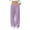 a-Purple29568, variant on VNKIDY Women's Casual Pants Solid Color Wide Leg Pants Drawstring Waisted Casual Trousers With Plush Knit Design For Cozy Loungewear Winter Style Versatile Pants