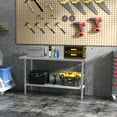thumbnail image 2 of Patiojoy Stainless Steel Work Table 60 x 24 Inches, Scratch Resistant Commercial Kitchen Prep Table with Adjustable Undershelf and Foot Pads, 2 of 8