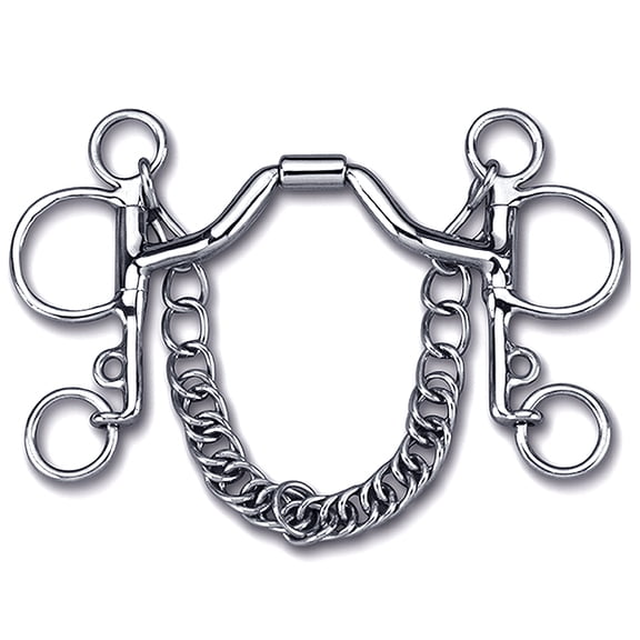 5" Toklat Myler Pelham With Stainless Steel Ported Barrel Horse Mouth Bit