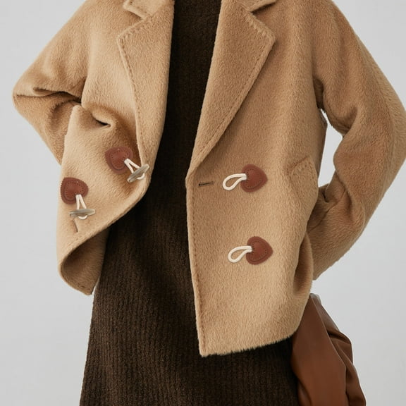 CRILSTYLEO Sew On Coat Toggles Button Resin Assorted Color 7Pairs 10x3.2cm