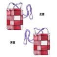 thumbnail image 4 of Multi-Color Cross-Body Handbag 8.27×5.91in Waterproof, Scratch-Resistant And Odor-Free Detachable Shoulder Strap Indianred Checked Hand-Drawn Sketch_2, 4 of 8