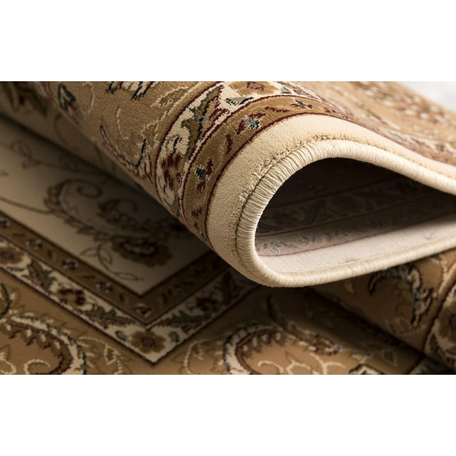 Rug Branch Majestic Collection Traditional Runner Area Rug (2x12 feet) Transitional - 2'3" x 12', Cream Beige