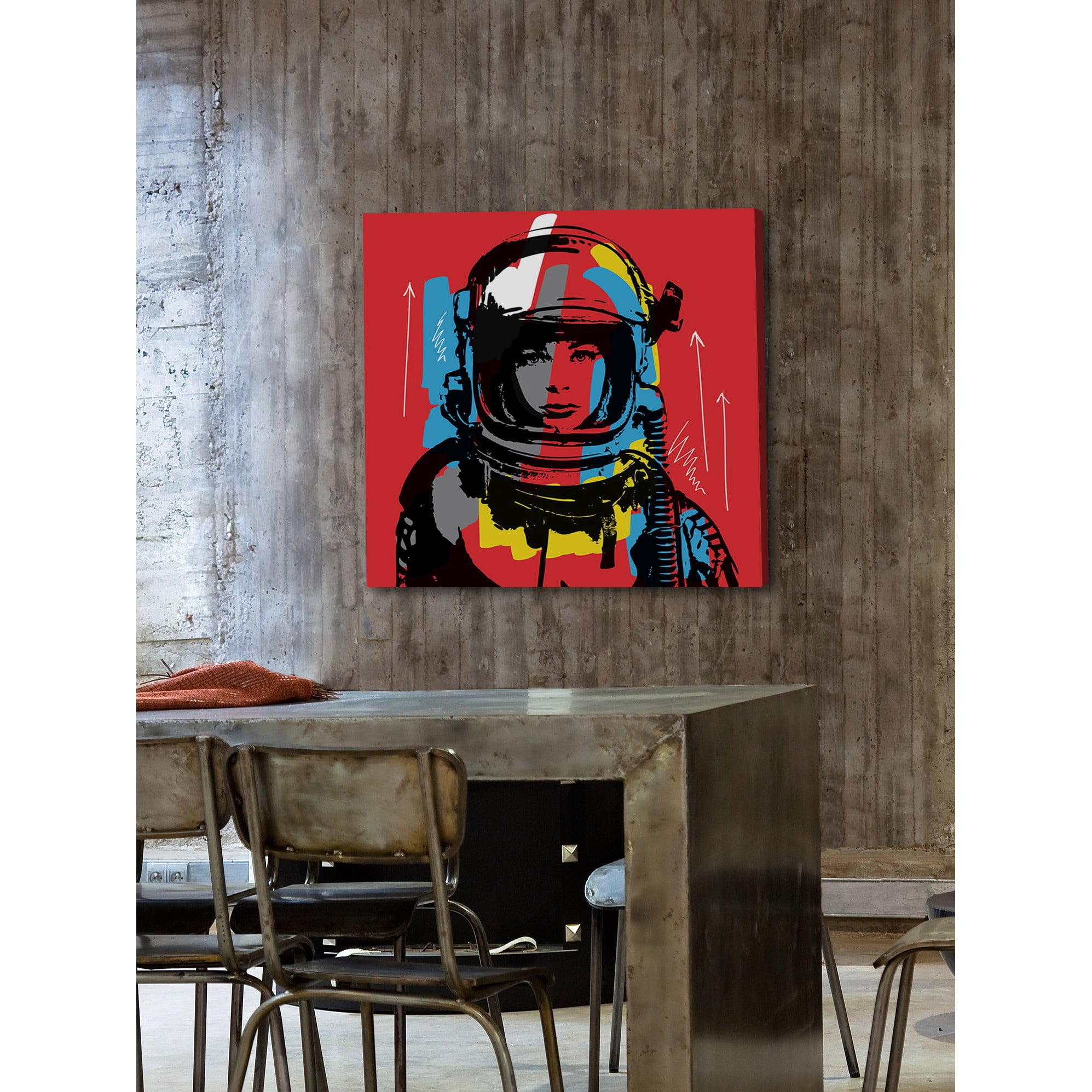 Marmont Hill "Astro II" by Josh Ruggs Painting Print on Wrapped Canvas