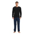thumbnail image 1 of Apparonia Conjuntos de Pijamas para Hombre Ropa de Dormir a Cuadros Camisas y Pantalones de Manga Larga Conjunto de Pijama Ligero y Suave para Hombre con Bolsillos a Cuadros de Medianoche M, 1 of 6