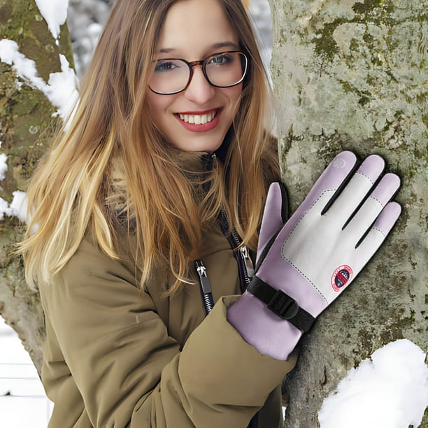 Guantes de invierno | Guantes de esquí con aislamiento térmico multicolor, unisex, aptos para pantallas táctiles, cálidos para correr, ciclismo, senderismo y deportes al aire libre.