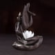 thumbnail image 2 of Quemador de incienso de reflujo con adornos de loto de bergamota y cascada de humo para meditación. blanco, 2 of 7