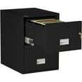 thumbnail image 2 of Phoenix Safe Vertical 25 inch 2-Drawer Legal Fireproof File Cabinet with Key Lock, Water Seal, Black, LGL2W25B, 2 of 5